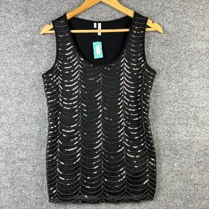 NWT studio Y Maurices sequined tank top size M